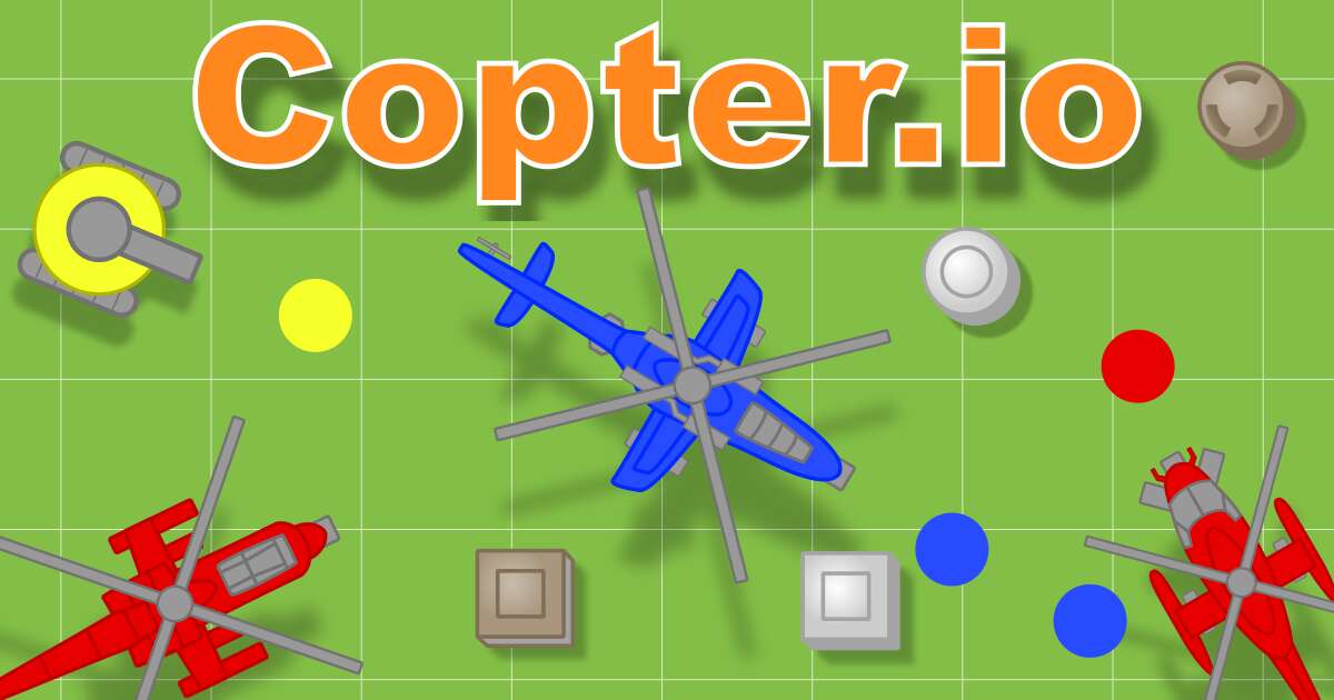 a screenshot of the flying io-game copter.io