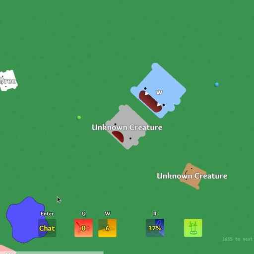 a screenshot of the creature browser-game creatur.io