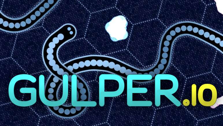 a screenshot of the snake web-game gulper.io