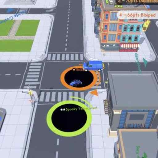 a screenshot of the eating io-game hole-io