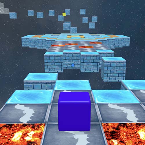 a screenshot of the parkour io-game jumpfall.io