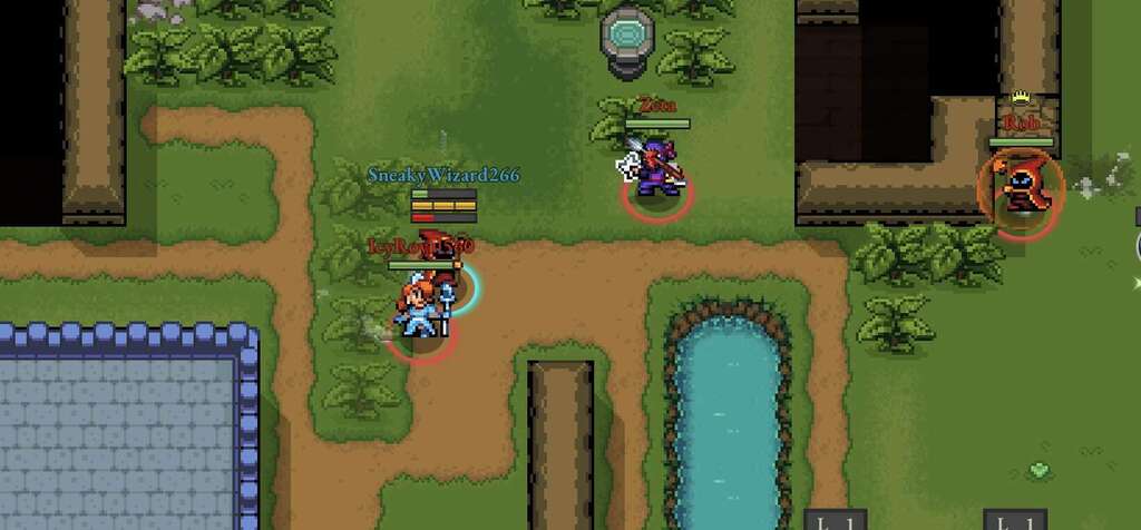 a screenshot of the action io-game Last Mage Standing