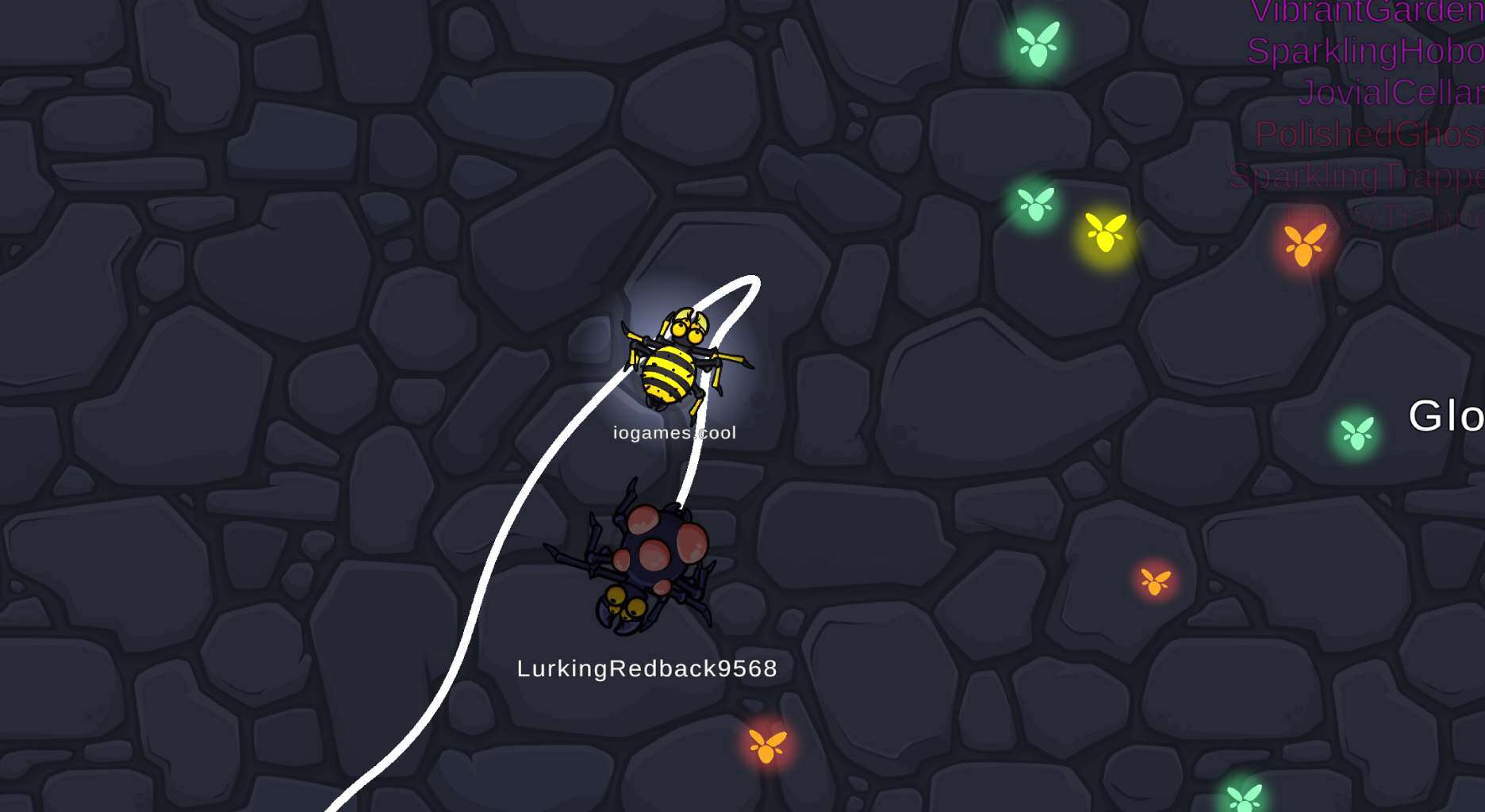 a screenshot of the creature browser-game myspider.io